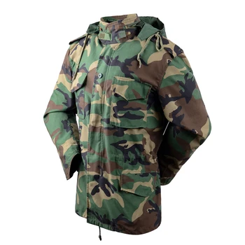 Vojska poredak jakna Muška Vojna 65 pamučna jakna s kapuljačom Woodland Maskirne Taktički uniforma Ветровка Lovački odjeća muški Kaputi  10