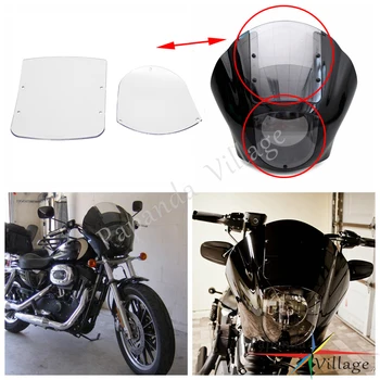Prozirni Izglađivanje Svjetla Vjetrobransko Staklo Za Harley Sportster XL 88-2016 Iron 883 XL883N 09-2017 Četvrtina Avionu Za FXR 86-94 Dyna  10