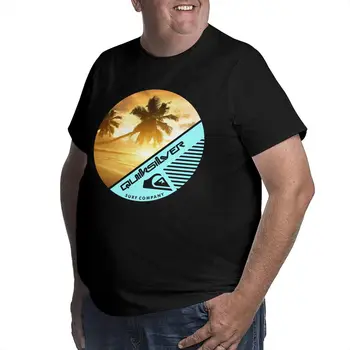 Quiksilver Sunset By The Sea Muška Majica Plus Size Prevelike pamučne majice za Veliki muške Ljetne Majice s kratkim rukavima  10