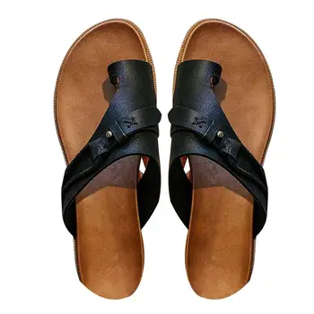 Ženske papuče, Sandale Klasicni Rim Papuče bez spajala s kopčom Dekor Ljetne sandale Svakodnevni plaža cipele s otvorenim vrhom Ženske japanke 2021  10
