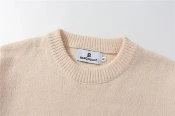 Vezeni pletene džemper Za muškarce s po cijeloj površini mačka Harajuku Moderan vanjski odjeća prevelike pleteni puloveri Zimski top Unisex dugi rukav  10