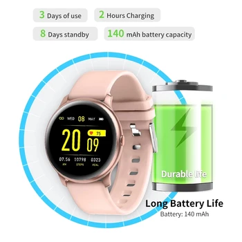 Nove ženske Pametni Sportski Muški sat s kisikom u krvi Monitor srčane satovi Informacije Podsjeća Vodootporne Za IOS, Android  10