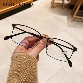 OEC CPO Modni Pravokutni naočale Ženske dizajnerske Marke prozirne optički rimless za naočale, Gospodo Četvrtaste Naočale Za žene Naočale O858  10
