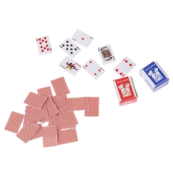 Slatka 1:12 Minijaturne Poker Igre Mini Kućica Za Lutke Igraće Karte Ukras Kuće Pribor Za Lutke  10