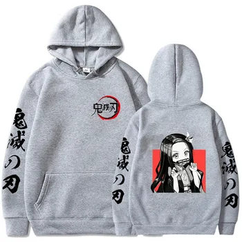 Ubojica demona Незуко Hoodies Vanjska odjeća za studente Kreativni džemper Modni Anime sa po cijeloj površini Cosplay Odijelo Pulover Majica  10