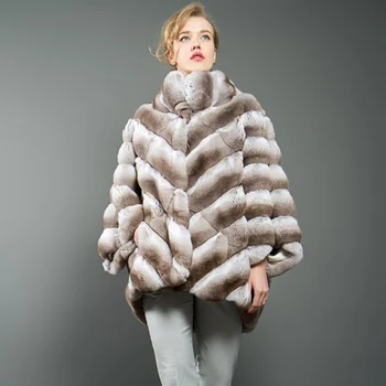 Šišmiš Tip Kaput od krzna zeca Rex je Zima topla moda jakna Za žene 2021 Novi dolazak  10