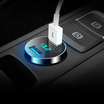 Auto USB punjač Brzi punjač za mobilni telefon za Hyundai Solaris Tucson 2016 I30 IX35 I20 Accent Santa Fe za Subaru Forester  10