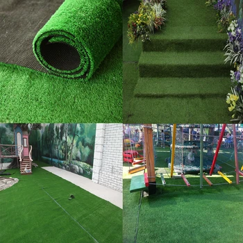Umjetna Zelene Livade za biljke Tepih za Kućnog Vrta Zid Krajolik Dizajn Zelena Plastična Vrata za Travnjak Shop Pozadina Slike Trava  10
