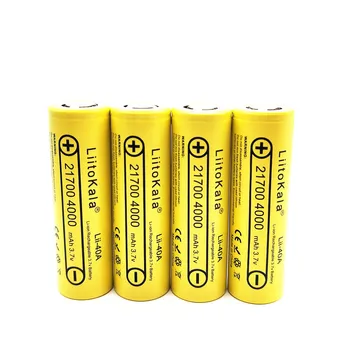 Topla Baterija LiitoKala Lii-40A 21700 4000 mah Litij baterija baterija baterija baterija baterija 3,7 10 C pražnjenje baterije visokog kapaciteta Baterije sa visokim utroškom  10