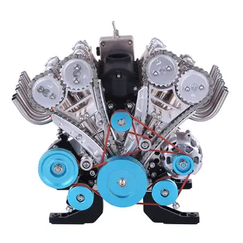 TEHNOLOGIJA 500+Kom 1:3, Model Motora V8 Metal Mehanički Motor Znanstveni Eksperiment Građa Igračka Na Poklon ( Individualni Limitirano Izdanje )  10