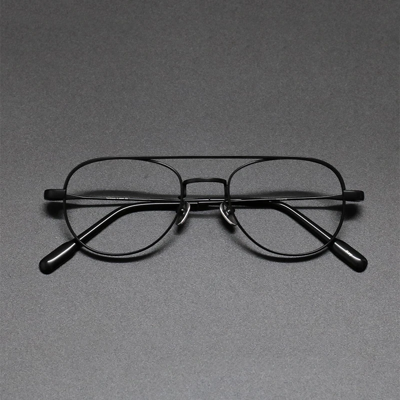 Vintage Naočale od čistog titana u okvirima Za muškarce i žene Pilot Kratkovidost Na recept Optički Bodove u okvirima 2021 Nove Bodove luksuzni brand