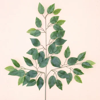 1pc Umjetni List Ficus Ginkgo Biloba Plastične Grane Drveta Na Otvorenom Lišće Ručni Rad za Ukrašavanje Svadbene Kućni Ured  10