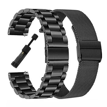 Za Samsung Galaxy Watch 3 20 mm 45 mm 41 mm Remen od nehrđajućeg Čelika Mrežica Narukvica 22 mm Za Huawei GT2 Pro/Active2/GT2e/GT2 46 mm Remen  10