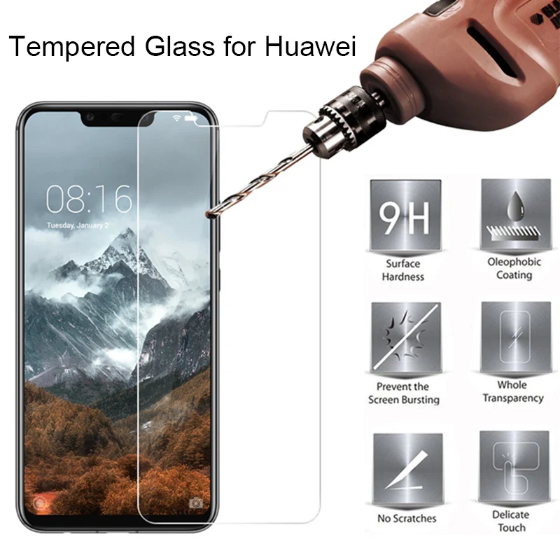 Telefon Zaštitno Staklo za Huawei P10 Plus P8 Lite Tvrdi Bezolovni Zaštitnik Ekrana na Huawei P9 Lite P6 P7 Svijetla Staklo