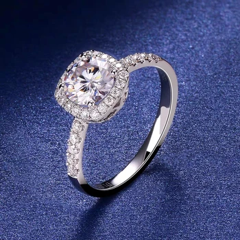 Novi Kvadratnom Optočena Cirkon Komplet prstenova od dva dijela Donje prijedlog Zaručnički prsten za par Nakit prstenje za žene  8